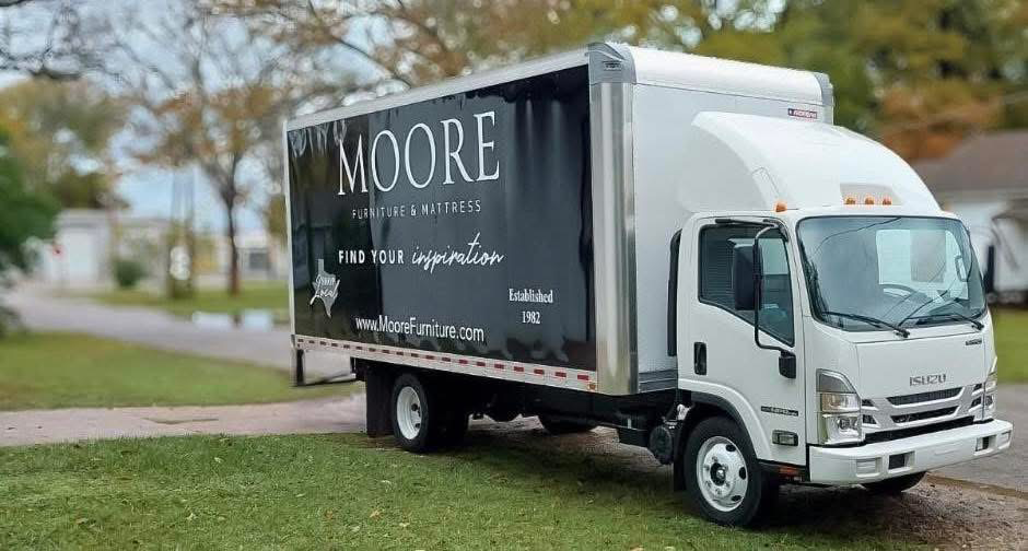 Moore delivery truck