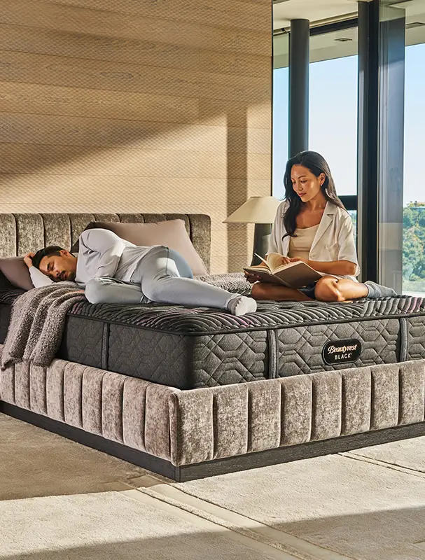 Couple on a Beaytrest mattress