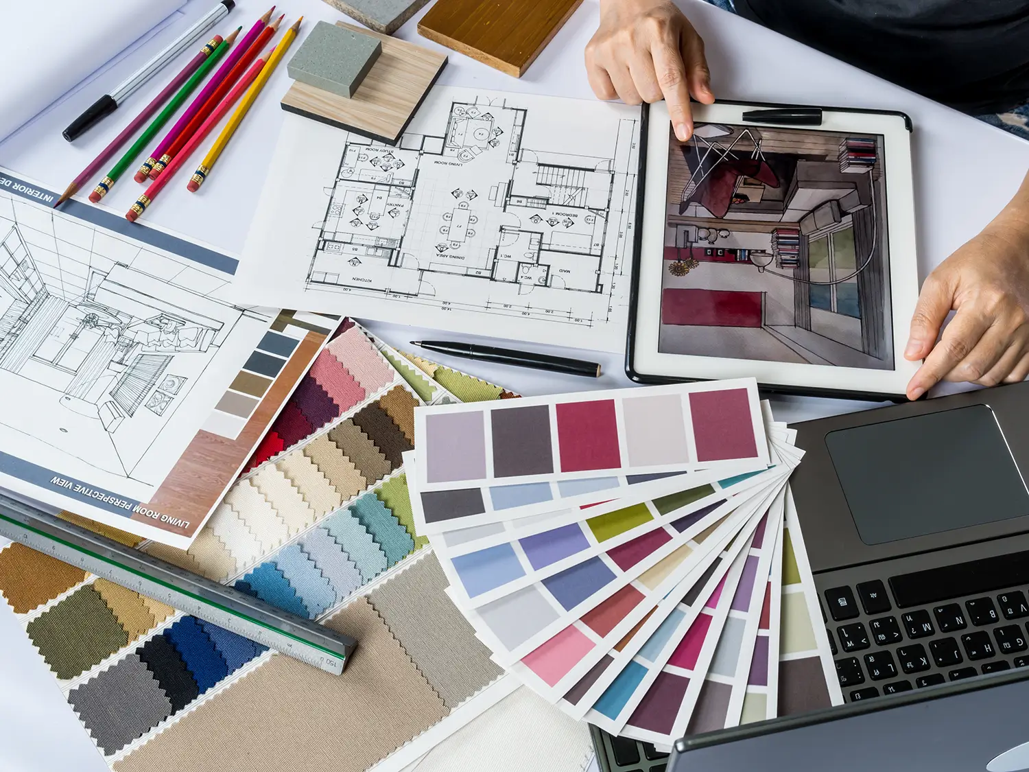 Color swatches and designs